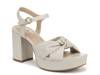 August Platform Sandal Bone White view