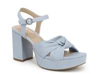 August Platform Sandal Blue view