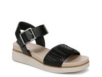 Gillian Wedge Sandal Black view