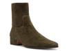 Dusty Bootie Olive Green Suede view