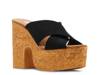 Saffron Platform Sandal Black view