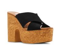 Saffron Platform Sandal Black view