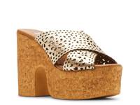 Saffron Platform Sandal Gold Metallic view