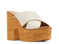 Saffron Platform Sandal Bone view