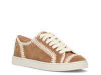 Ivy Crochet Sneaker Almond Suede view