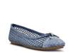 Lolita Ballet Flat Blue Denim view