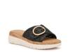Pevola Wedge Sandal Black view