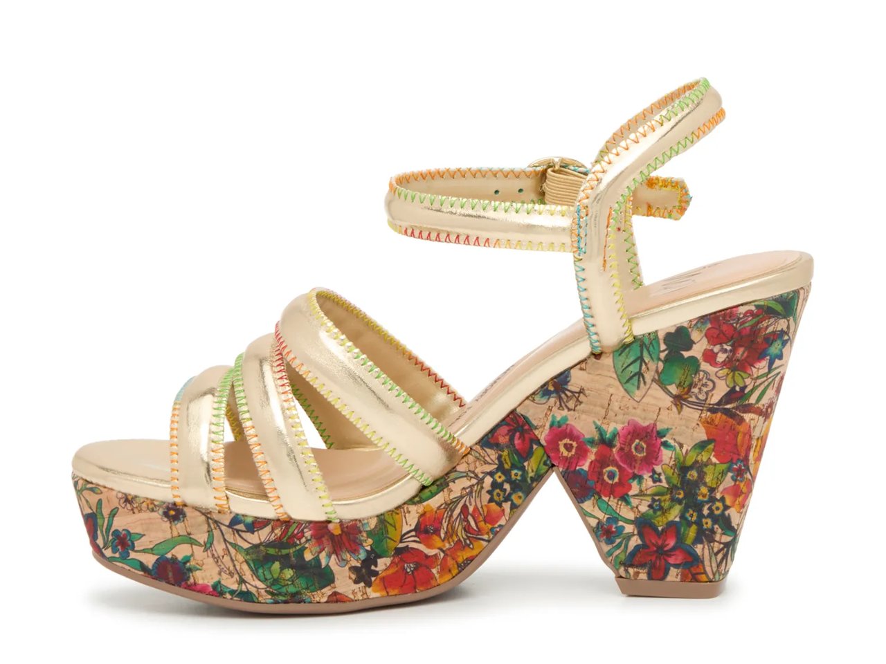 Olive Platform Sandal