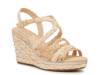 Odette Wedge Sandal Beige Raffia view