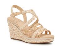 Odette Wedge Sandal Beige Raffia view