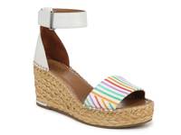 Clemens Wedge Sandal White view