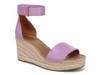Clemens Wedge Sandal Purple Leather view