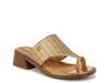 Sia Toe Loop Sandal Gold Metallic view