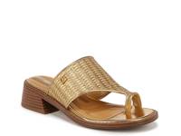 Sia Toe Loop Sandal Gold Metallic view