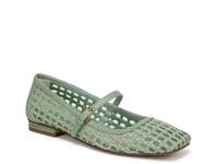 Tinsley Mary Jane Flat Green Raffia view