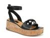Taysha Wedge Sandal Black view