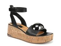 Taysha Wedge Sandal Black view