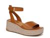 Terry Wedge Sandal Dark Brown view