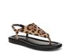 Jocelyn Sandal Brown Leopard Print Suede view