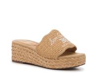 Camila Wedge Sandal Sand Raffia view