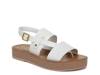 Genova Platform Sandal White Leather view