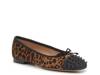 Monet Ballet Flat Light Brown Leopard Print Leather/Calf Hair view