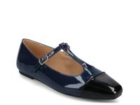 Theah Mary Jane Flat Navy view