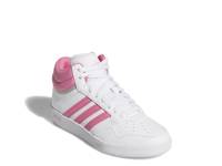 Hoops 4.0 Mid Sneaker - Kids' White/Pink view