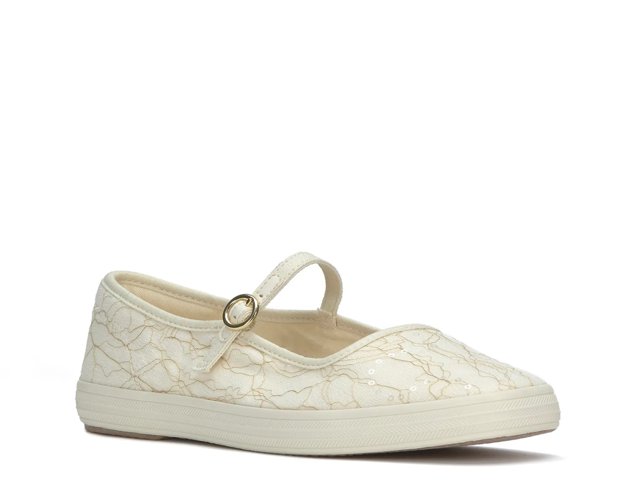 Square Toe Mary Jane Flat