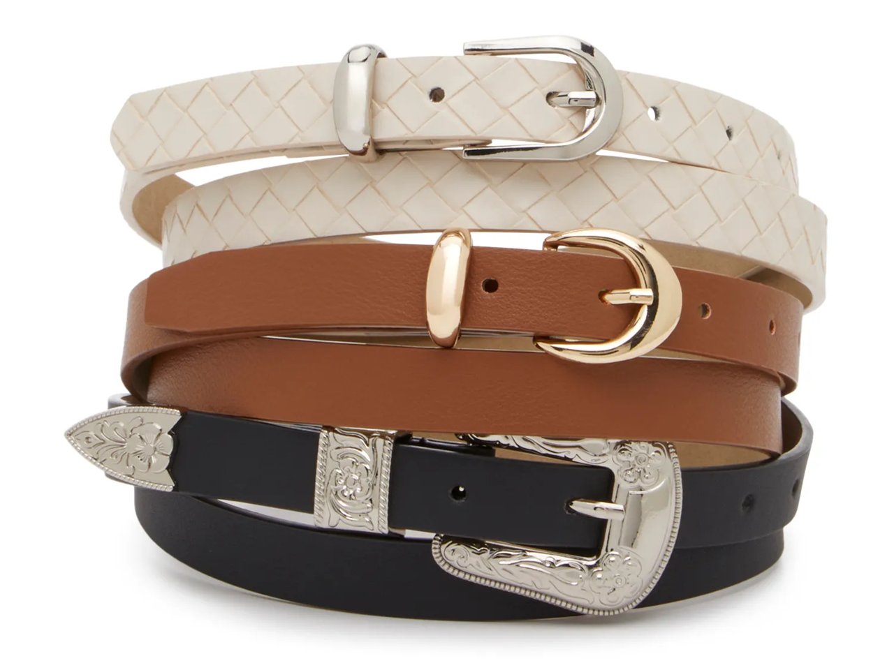 Western 3 For 1 Women's Belt Set - 3 Pack