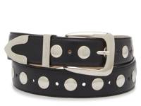 Stud Pebble Women's Belt Black view