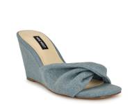 Nikhil Wedge Sandal Blue view