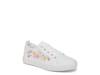 Vivid Sneaker - Kids' White/Pink/Multicolor Floral Embroidery view