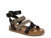 Fancy Sandal Black/Beige Cheetah Print view