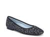 Orinda 2 Ballet Flat Grey/Black Leopard Print Fabric view