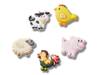 Farm Friend Animals Jibbitz Set - 5 Pack Multicolor view