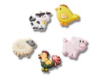 Farm Friend Animals Jibbitz Set - 5 Pack Multicolor view