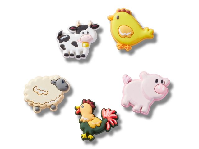Farm Friend Animals Jibbitz Set - 5 Pack