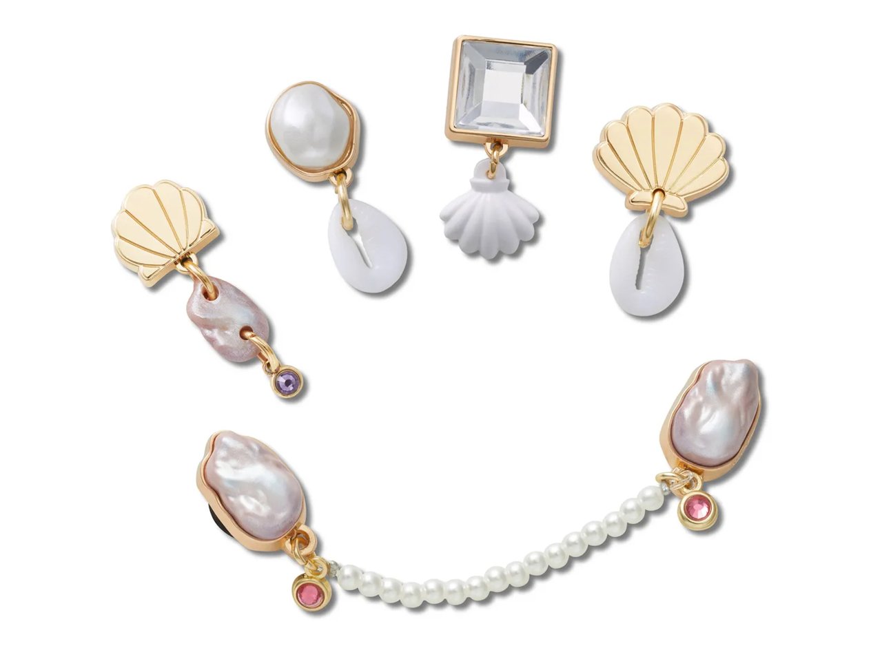 Elevated Pearl Jibbitz Set - 5 Pack