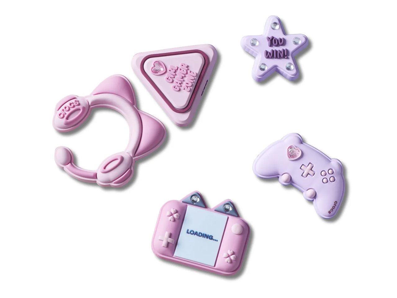 Girl Gamer Jibbitz Set - 5 Pack