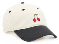 Cherry Baseball Cap Black view