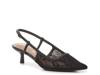 Lorelai Pump Black Floral Lace Fabric view