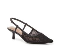 Lorelai Pump Black Floral Lace Fabric view
