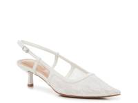 Lorelai Pump White Floral Lace Fabric view