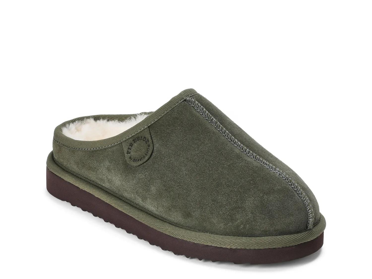 Fireside By Dearfoams Greta Clog Slipper In Green
