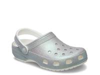 Classic Iridescent Glitter Clog Silver Glitter view
