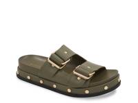 Bamba Platform Sandal Olive Green view