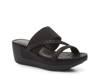 Paula Wedge Sandal Black view