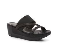 Paula Wedge Sandal Black view