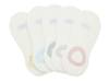 Rib Women's No Show Socks - 5 Pack White/Multicolor view